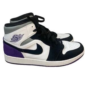 Nike Air Jordan 1 Mid SE Varsity Purple Mens Size 11.5 Shoes Sneakers Basketball